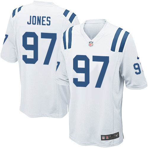 Men's Game Arthur Jones Nike Jersey White Road - #97 NFL Indianapolis Colts